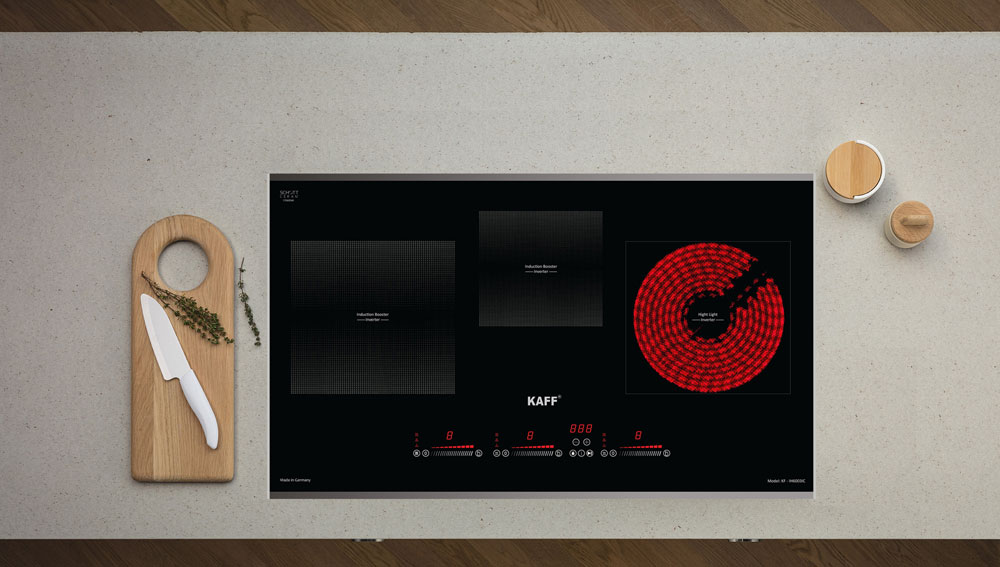 Bếp ba điện từ Kaff KF-IH6003IH (Made in Germany) - Hàng chính hãng