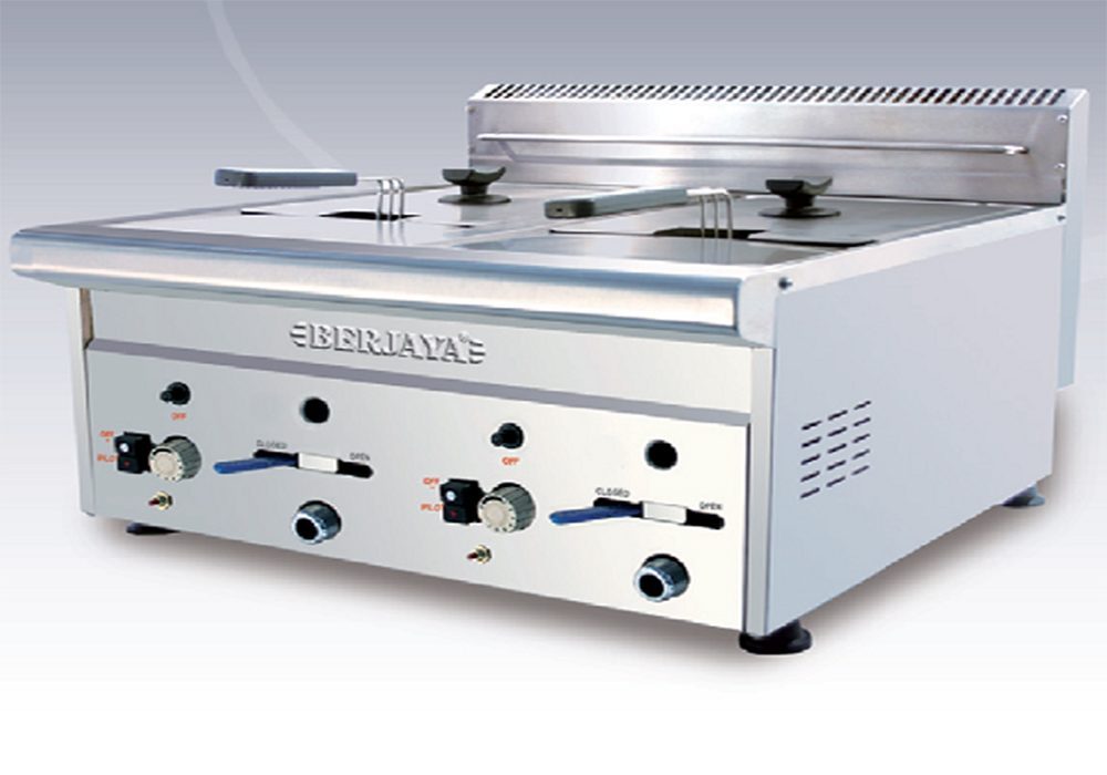 Bếp chiên nhúng gas đôi BERJAYA GDF11D - Hàng chính hãng