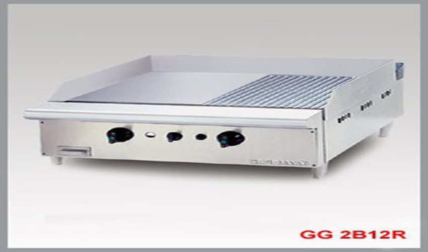 Bếp chiên nửa phẳng, nửa nhám dùng gas Berjaya GG2B12R