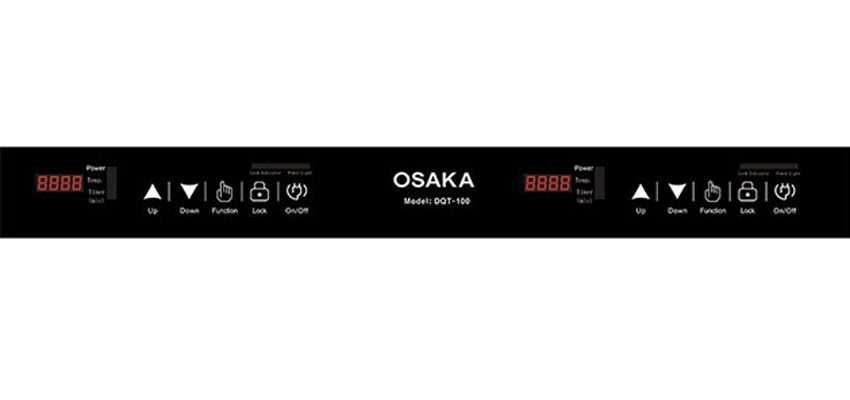 Bếp điện đôi từ và quang Osaka DQT100 - Hàng chính hãng