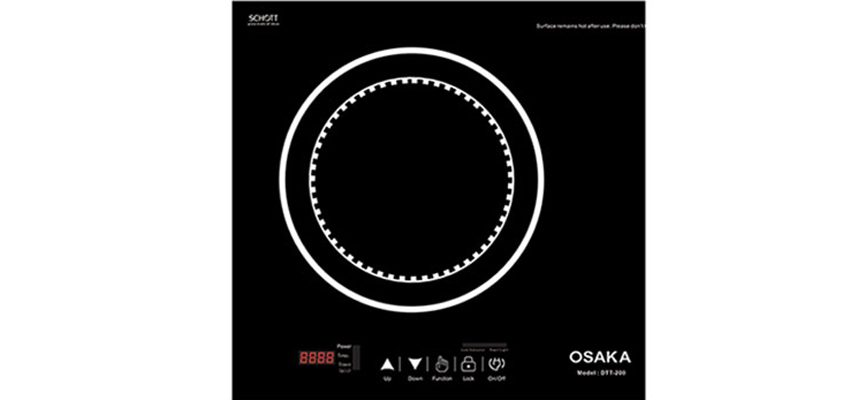 vùng bếp từ của bếp điện từ đôi Osaka DTT200