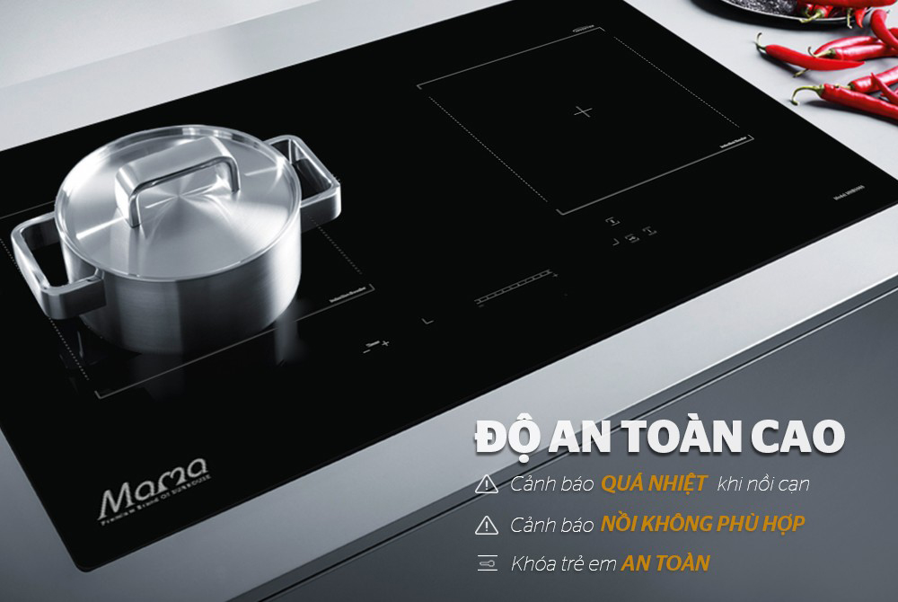 Bếp điện từ đôi Sunhouse MMB9988 - Hàng chính hãng