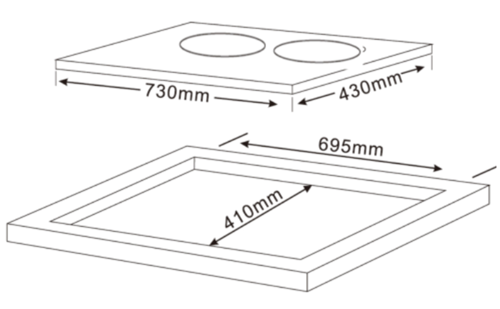 Bếp điện từ đôi Teka IBC 7322-S - Hàng chính hãng
