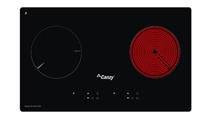 Bếp đôi hồng ngoại điện từ Canzy CZ 400-2EGB - Hàng chính hãng