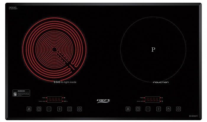 Bếp đôi hồng ngoại điện từ Chef's EH-MIX311 - Hàng chính hãng