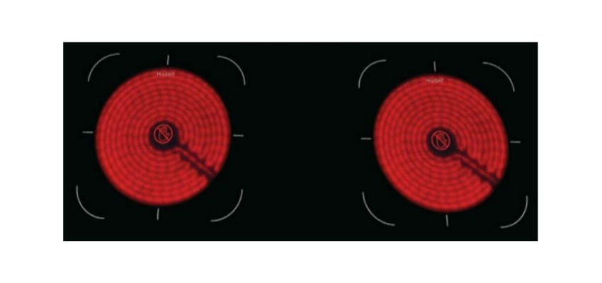 thiết kế 2 mặt nấu cho Bếp đôi hồng ngoại Malossi DT03