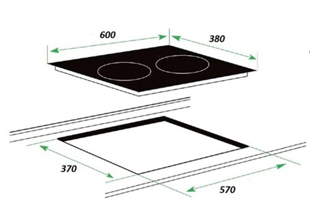 Bếp gas âm Giovani G-102 SBT - Hàng chính hãng