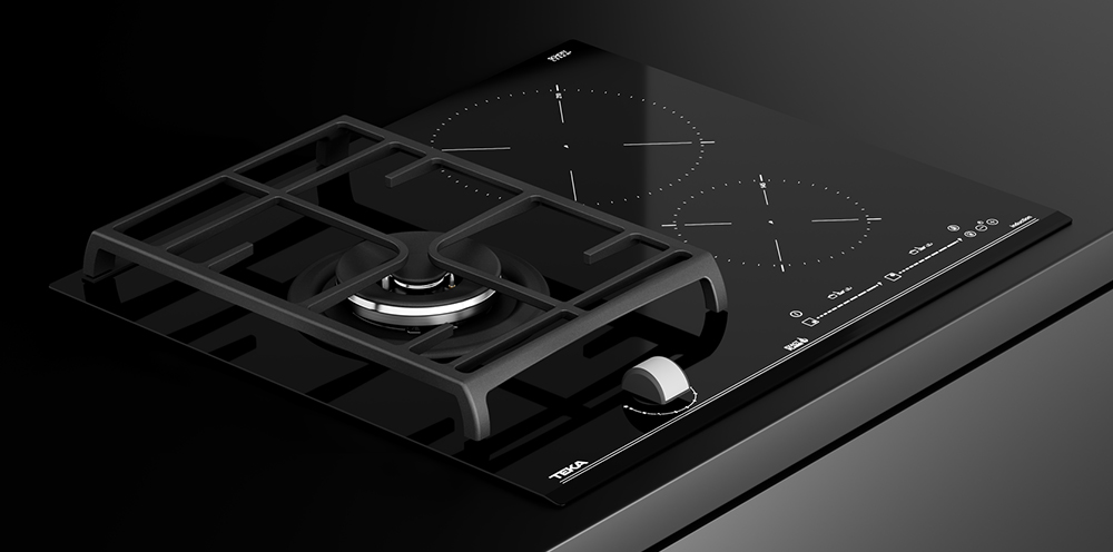 Bếp gas kết hợp từ Teka JZC 63312 ABN BK  - Hàng chính hãng