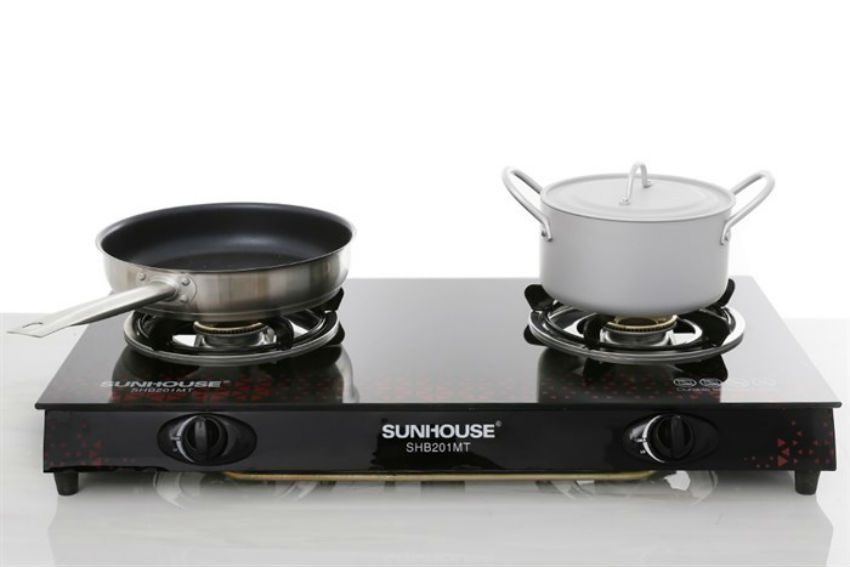 Bếp ga dương kính 2 lò Sunhouse SHB201MT