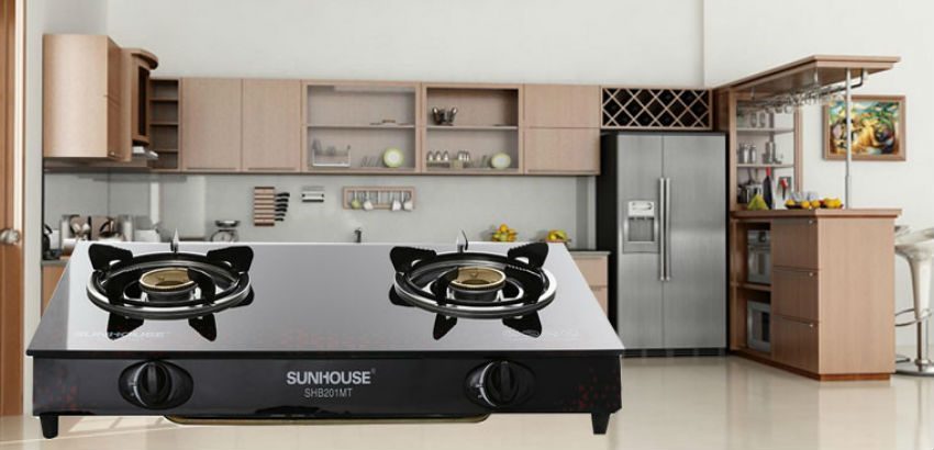 Bếp gas dương kính 2 lò Sunhouse SHB202MT