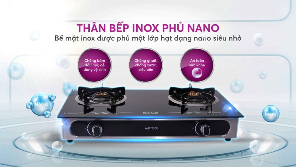Bếp gas dương Mutosi MG-69M - Hàng chính hãng
