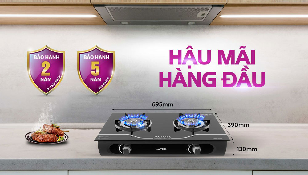 Bếp gas dương Mutosi MG-69M - Hàng chính hãng