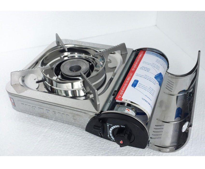 Bếp gas mini du lịch Watashi inox cao cấp - Hàng chính hãng
