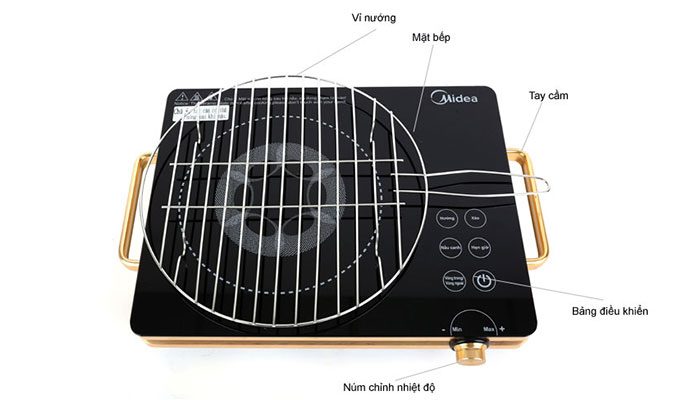 Bếp hồng ngoại đơn Midea MIR-T2215DA