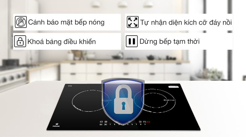 Bếp đôi hồng ngoại điện từ Pramie PRTH-2101 - Hàng chính hãng