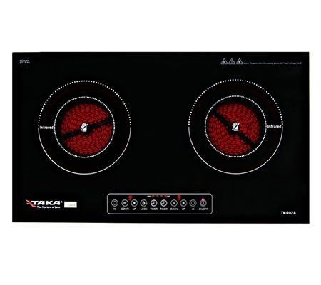 Bếp đôi hồng ngoại Taka TK-R02C - Hàng chính hãng