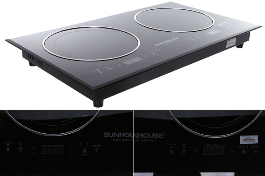 Bếp đôi điện từ hồng ngoại Sunhouse SHB9103MT - Hàng chính hãng
