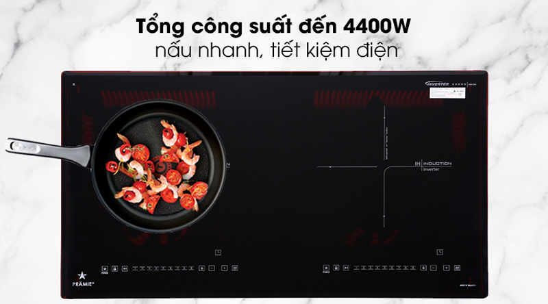 Bếp từ đôi lắp âm Pramie PRMY-2208 - Hàng chính hãng