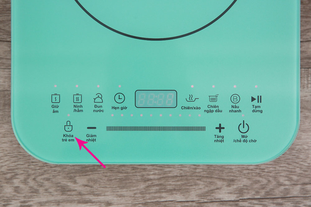Bếp từ 1 vùng nấu Midea MI-T2120DA - Hàng chính hãng