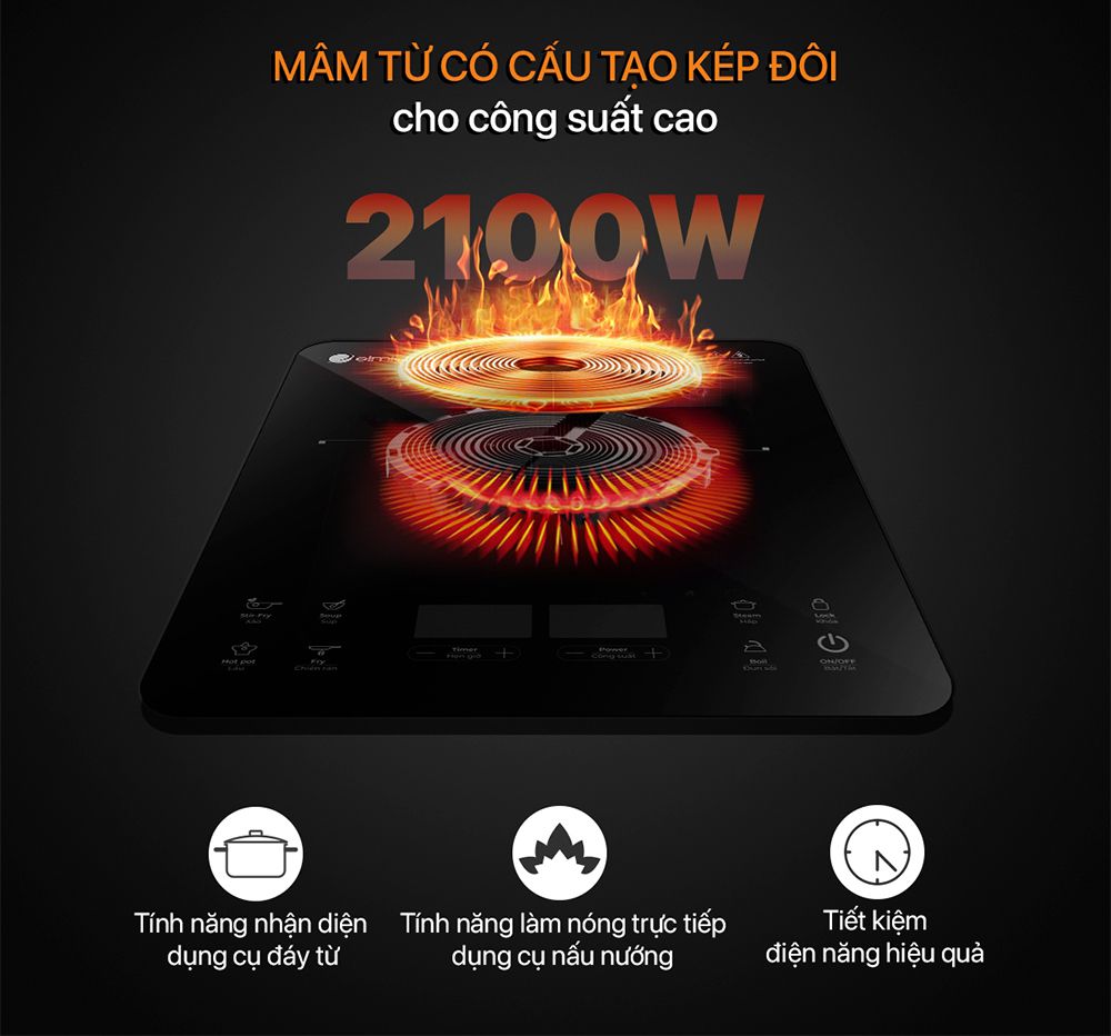 Bếp điện từ đơn Elmich ICE-1831 - Hàng chính hãng