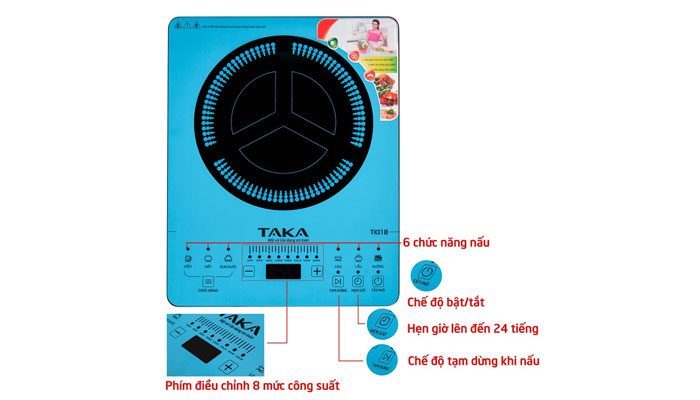 Bếp từ đơn Taka TKI1B - Hàng chính hãng