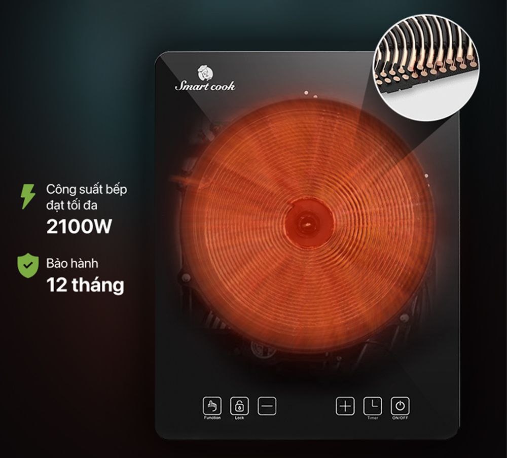 Bếp điện từ Smartcook ICS-3869 - Hàng chính hãng