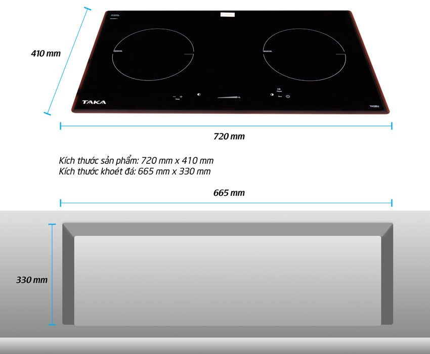 Bếp từ Taka TKI2EU - Hàng chính hãng