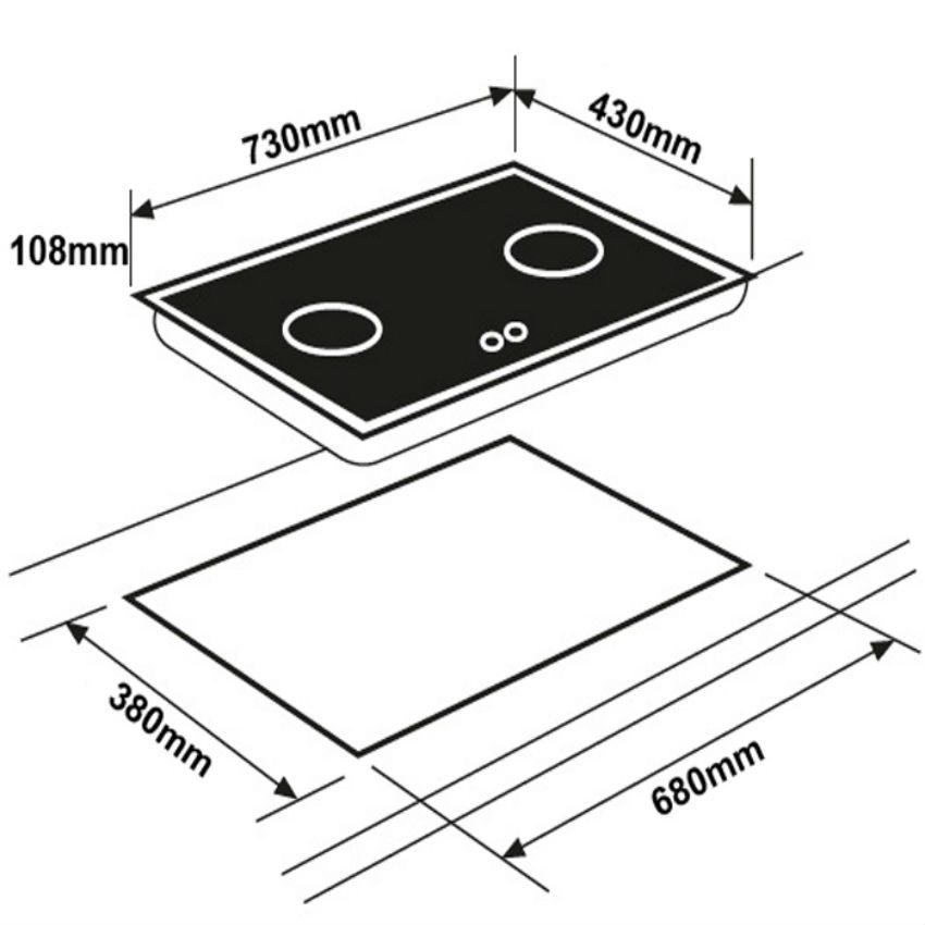 Bếp gas âm Eurosun EU-GA281 - Hàng chính hãng