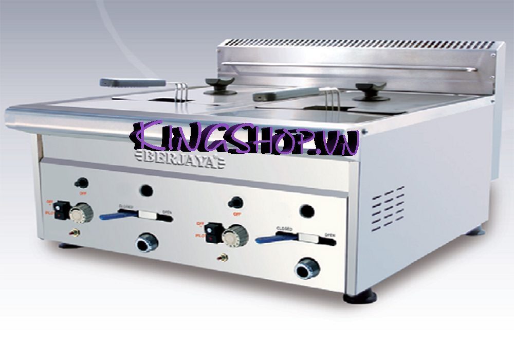 Bếp chiên nhúng gas đôi BERJAYA GDF11D - Hàng chính hãng
