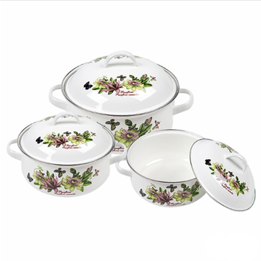 Bộ 5 nồi bằng thép carbon tráng men Zelda ZD-EP223