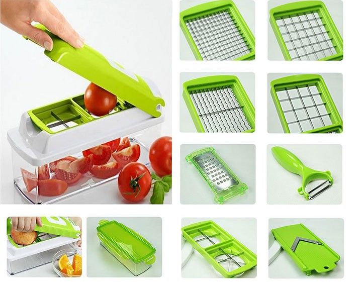 Bộ cắt gọt rau củ quả Nicer Dicer Plus - Hàng chính hãng