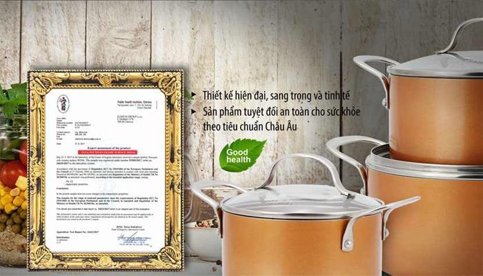 Bộ nồi chống dính Elmich Royal Classic EL-3700 - 2353700E - Hàng chính hãng