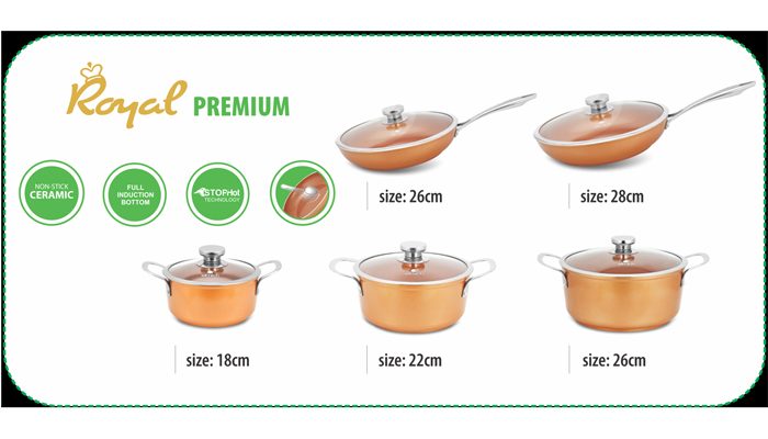 Bộ nồi chống dính Royal Premium