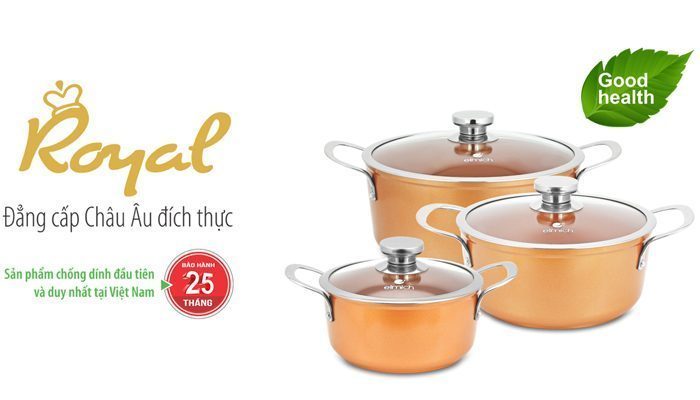 Bộ nồi Elmich Royal Premium bảo hành 25 tháng chính hãng
