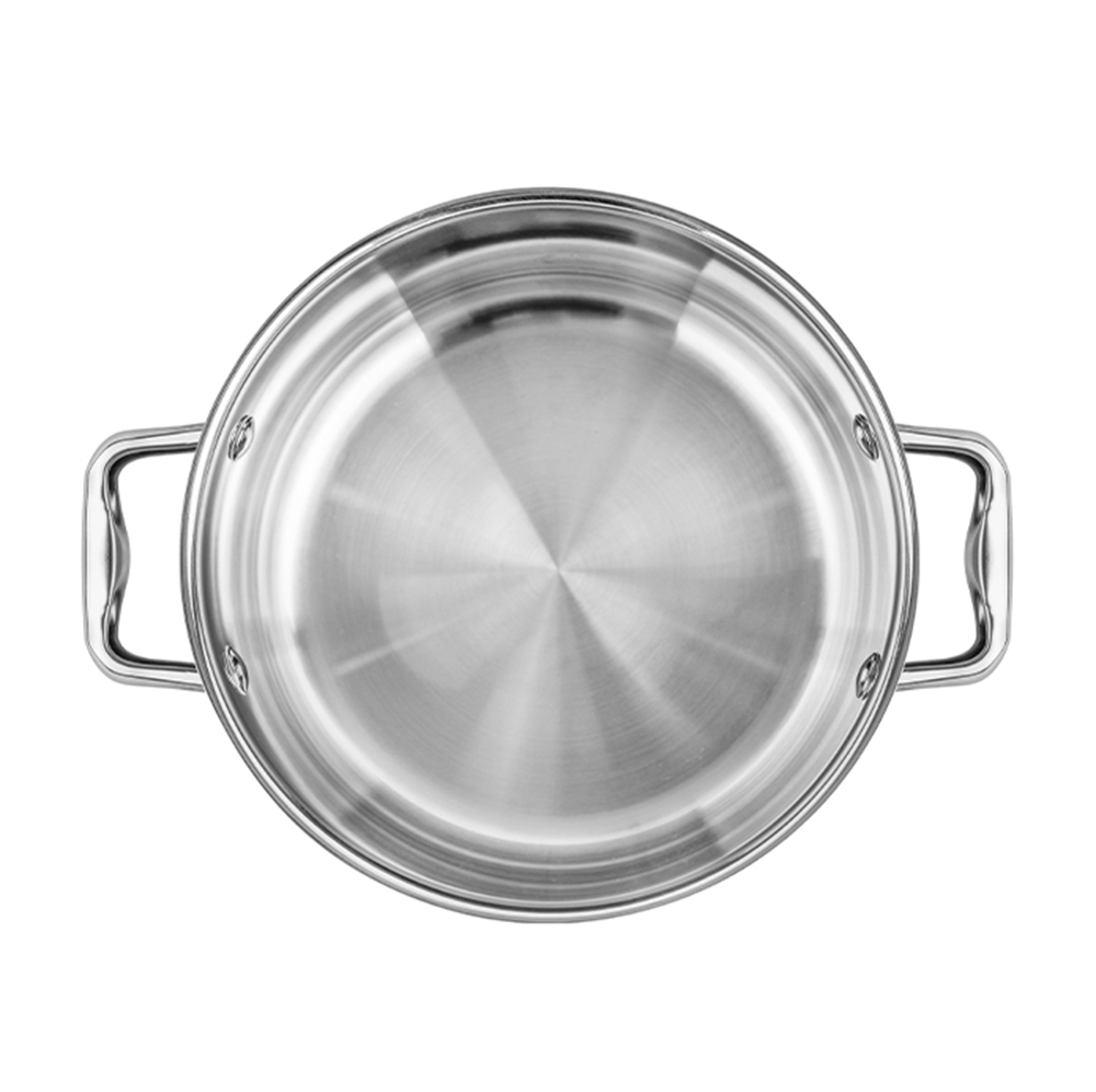 Bộ nồi inox liền khối Elmich Trimax ECO EL-8003 size 16, 18, 22, chảo 26cm - Hàng chính hãng