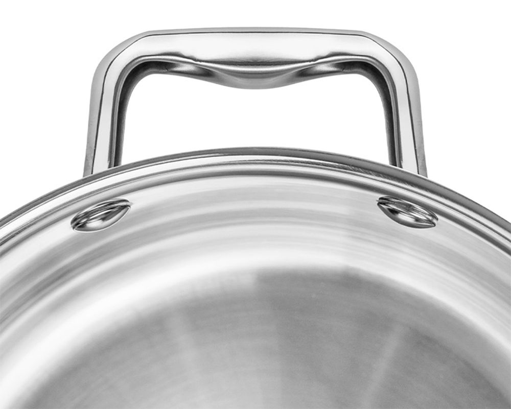 Bộ nồi inox liền khối Elmich Trimax ECO EL-8004 size 18, 20, 26, chảo 26cm - Hàng chính hãng