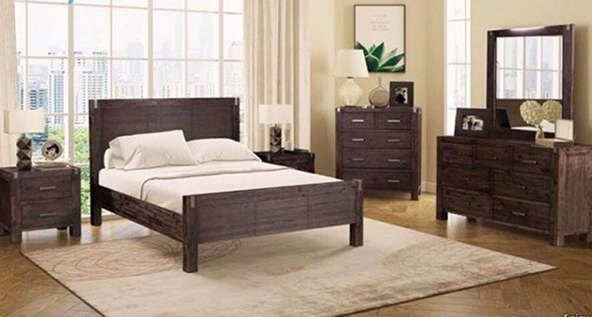 Bộ phòng ngủ gỗ tràm cào cước - Hàng chính hãng