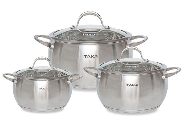 Bộ nồi Inox TAKA NI03T - Hàng chính hãng