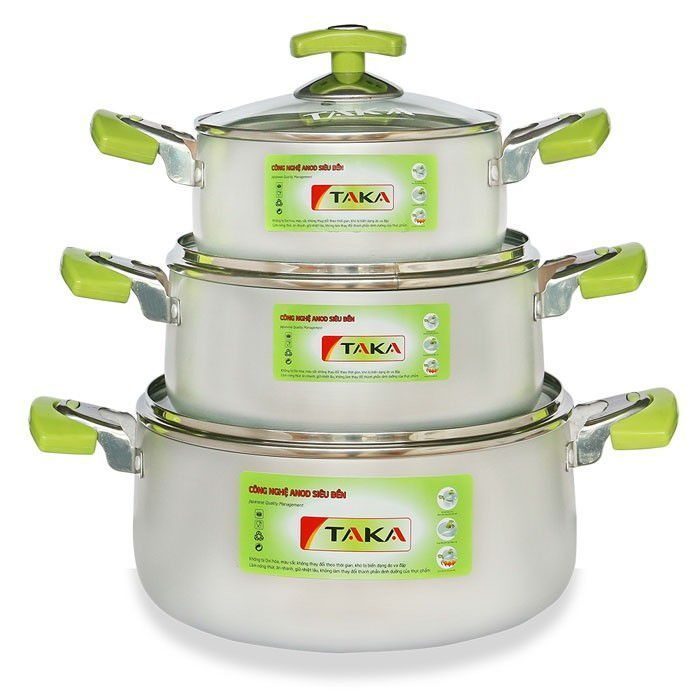 Bộ nồi Anod Taka TK-NA03A - Hàng chính hãng