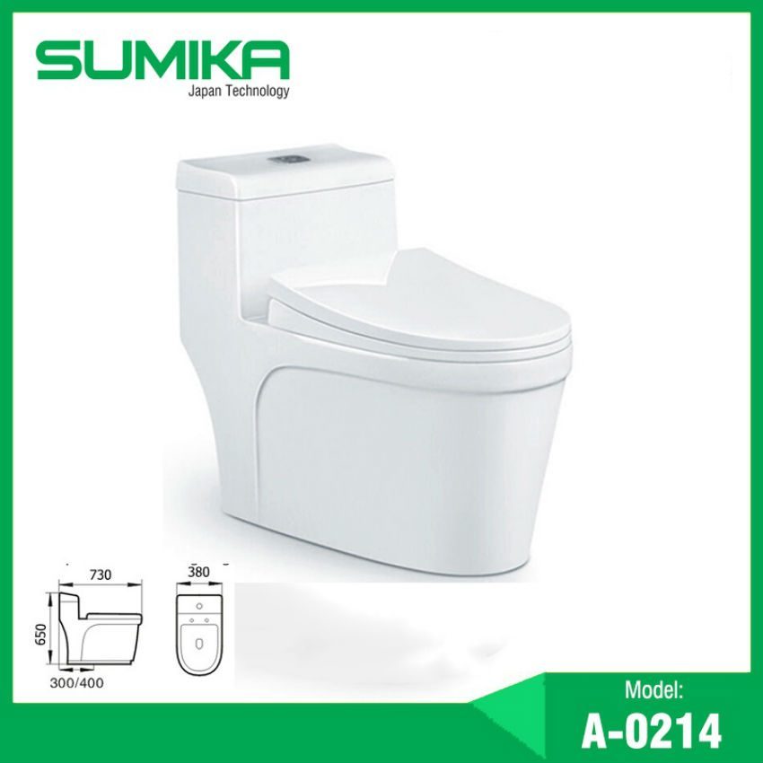 Bồn cầu 1 khối Sumika A-0214 - Hàng chính hãng