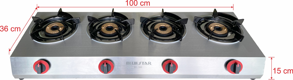 Bếp gas 4 lò Bluestar BS-04K - Hàng chính hãng