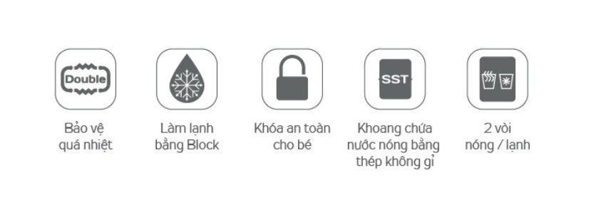 Cây lọc nước nóng lạnh Kangaroo KG61A3 5 lõi - Hàng chính hãng