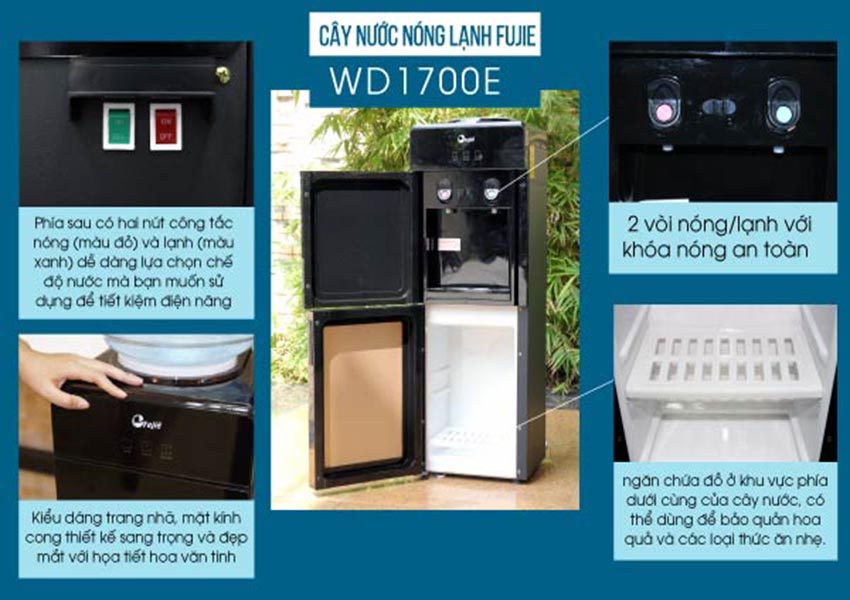 Máy nước nóng lạnh Fujie WD1700E - Hàng chính hãng