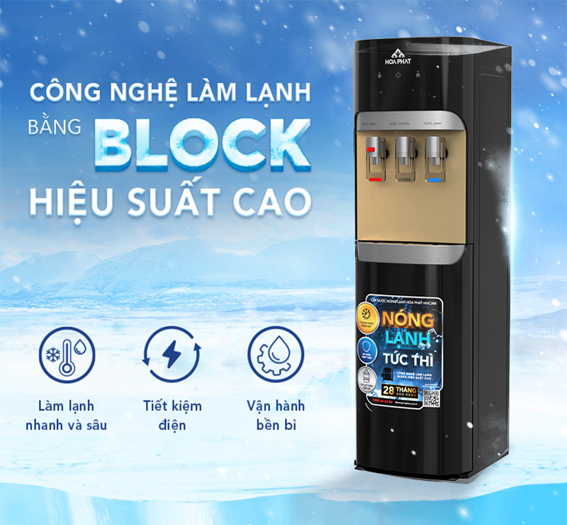 Cây nước nóng lạnh hút bình Hòa Phát HHC388 - Hàng chính hãng