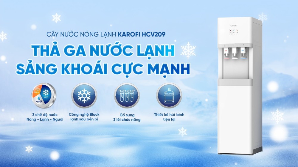 Máy lọc nước Karofi HCV209 - Hàng chính hãng