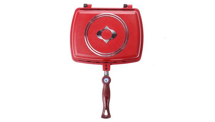 chảo chống dính 2 mặt Korea King màu hồng
