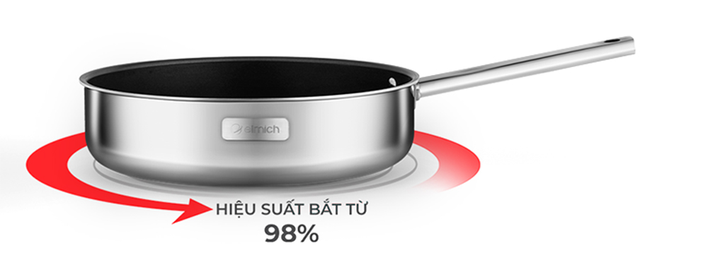 Chảo Inox 2 lớp cao cấp đáy liền Trimax XS EL-3751 size 20cm - Hàng chính hãng