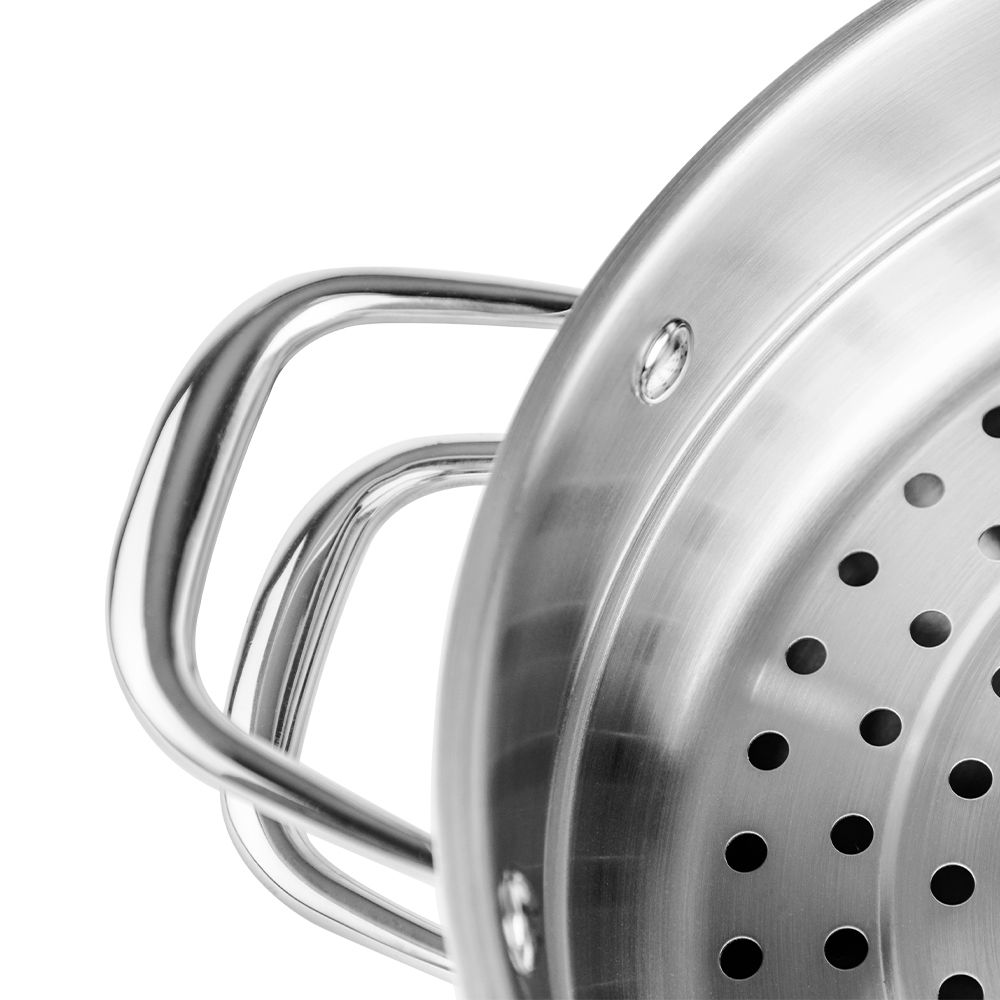 Chảo hấp đa năng inox liền khối Elmich Trimax CZ EL-3832 size 28cm - Hàng chính hãng