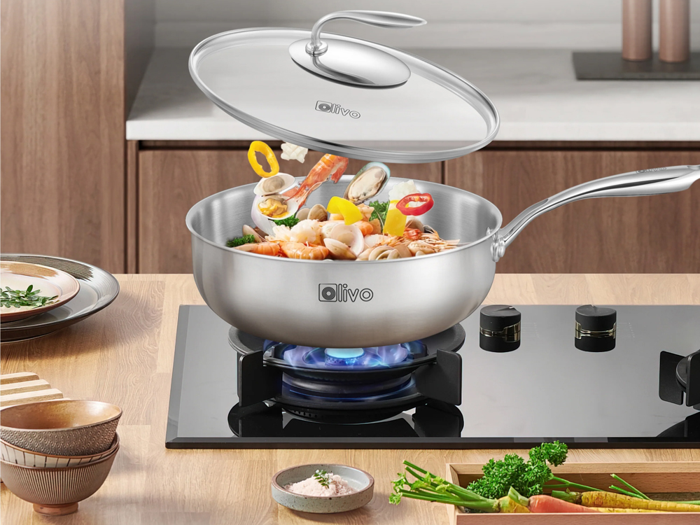 CHẢO 4 LỚP INOX OLIVO STEVE X - Hàng chính hãng