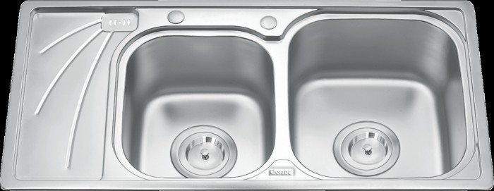 Chậu rửa chén 2 hôc cánh Gorlde GD-9037 - Hàng chính hãng
